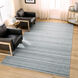Kiran 114 X 79 inch Dark Grey Rug in 6 x 9