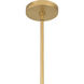 Olenne 8 Light 42 inch Legacy Brass and Dark Matte Black Pendant Ceiling Light