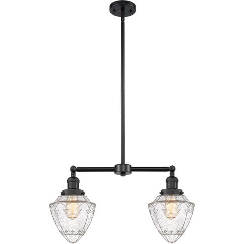 Franklin Restoration Bullet 2 Light 24 inch Matte Black Island Light Ceiling Light