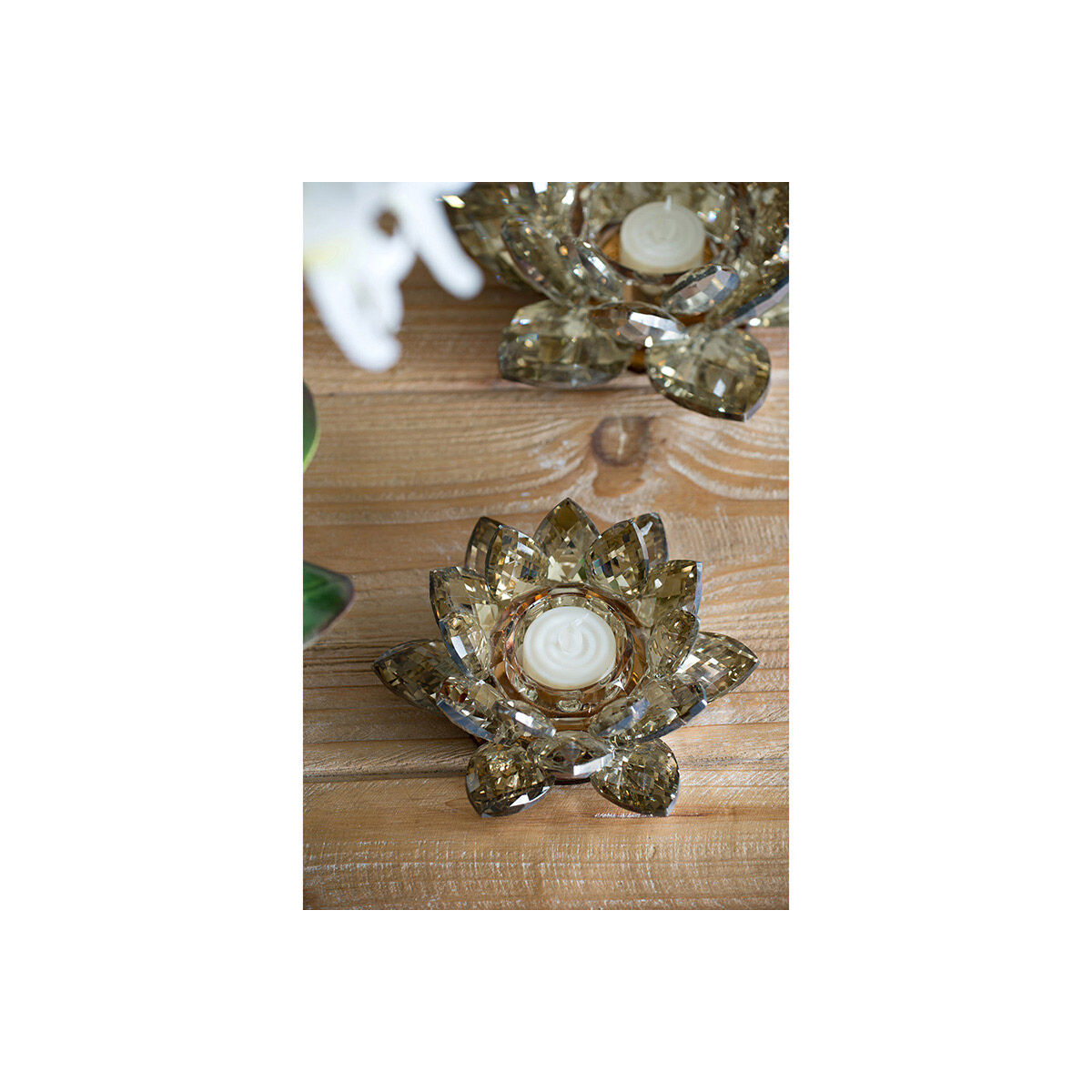 Lotus 5.9 X 2.2 inch Candleholder