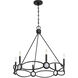 Minette 6 Light 28 inch Matte Black Chandelier Ceiling Light