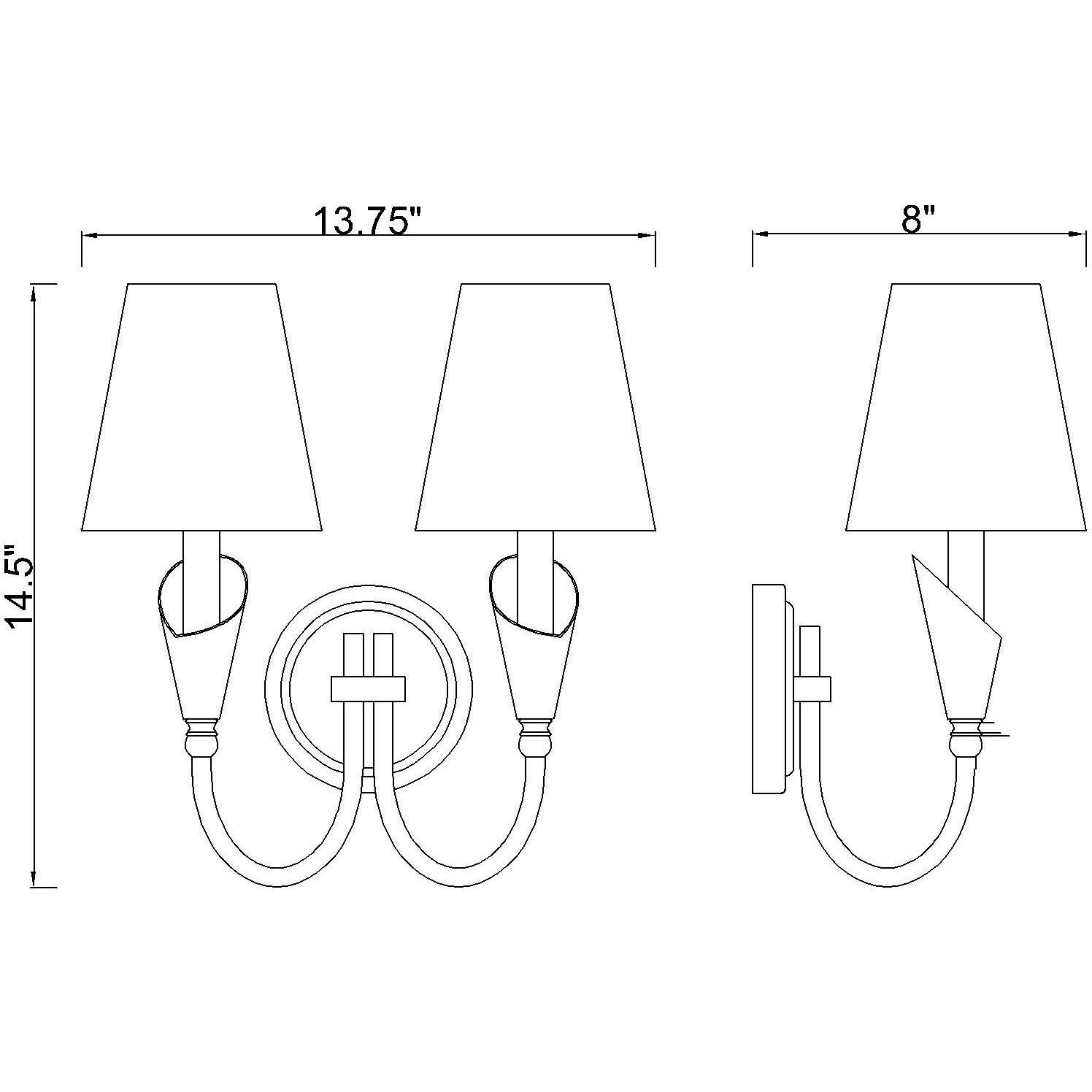 Claudelle Wall Sconce Wall Light in Matte Black