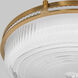Emory 1 Light 18 inch Brushed Brass Flush Mount Ceiling Light