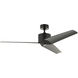Almere 56 inch Satin Black Ceiling Fan