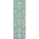 Stallman 36 X 24 inch Seafoam, Cream Rug