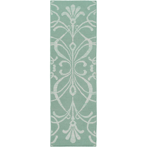 Stallman 36 X 24 inch Seafoam, Cream Rug