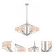 Monaco 6 Light 36 inch Satin Nickel Chandelier Ceiling Light