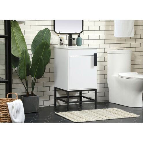Eugene 19 X 18 X 33.5 inch White Vanity Sink Set