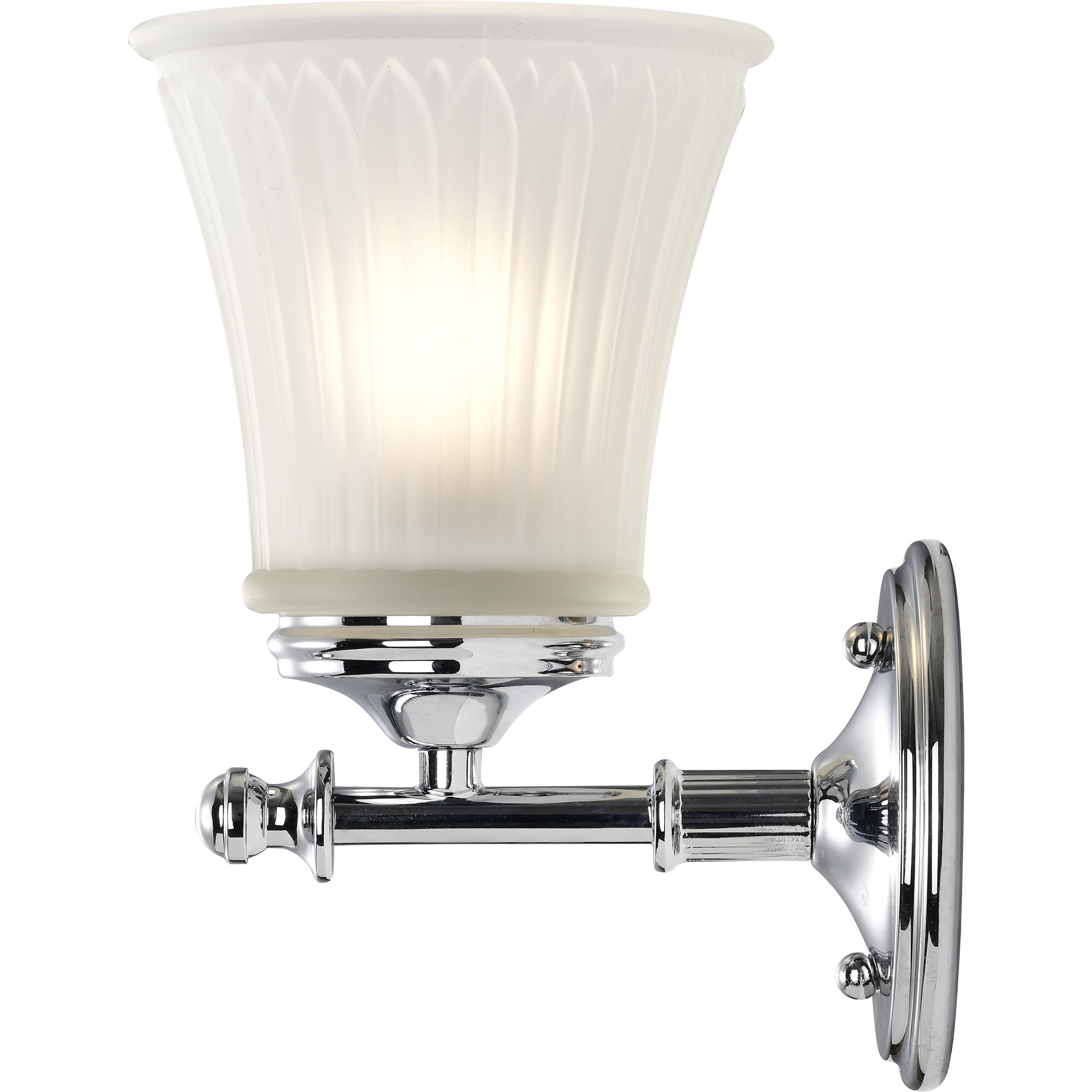Teller 1 Light 9 inch Polished Chrome Vanity Light Wall Light