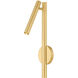 Circleville LED 5.25 inch Aged Brass Wall Sconce Wall Light
