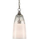 Assam 1 Light 7 inch Clear/Opal White/Antique Nickel Pendant Ceiling Light