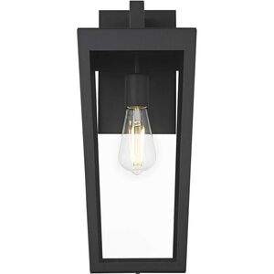 William 1 Light 18 inch Black Outdoor Wall Sconce