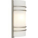 Artemis 2 Light 8 inch Brushed Steel ADA Wall Sconce Wall Light 