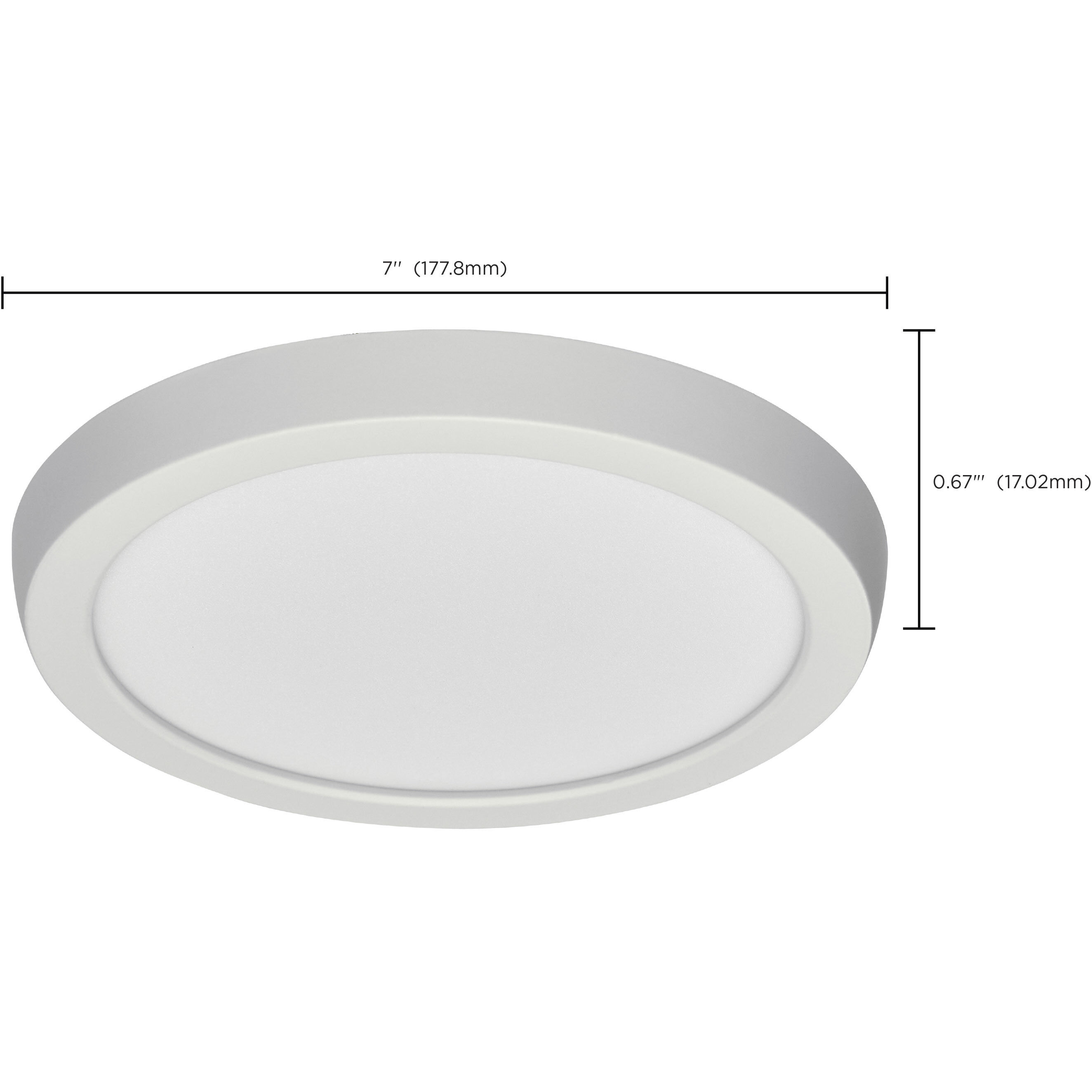 Blink LED 7 inch White Edge Lit Ceiling Light
