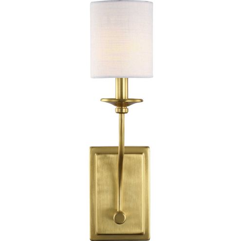 Bonita 1 Light 5 inch Satin Brass Wall Sconce Wall Light, Design Series