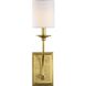 Bonita 1 Light 5 inch Satin Brass Wall Sconce Wall Light, Design Series