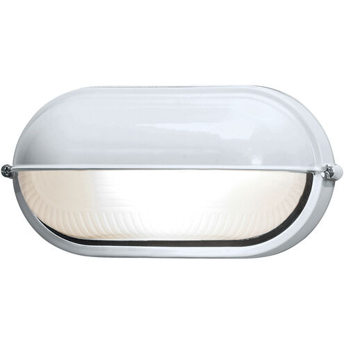 Nauticus 1 Light 8 inch White Outdoor Flush Mount