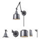 Insulator Glass 1 Light 7 inch Weathered Zinc Sconce Wall Light
