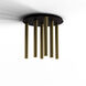 Combi LED 18 inch Brass Pendant Ceiling Light, Suspension / Flush Mount 2-in-1