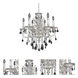 Cassella 6 Light 25 inch Two-Tone Silver Chandelier Ceiling Light