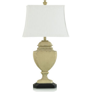 Tuscany 32.5 inch 100.00 watt Aged Cream Table Lamp Portable Light