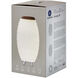 Synergy 22 X 12.5 inch White Portable Speaker Lamp, Kooduu