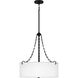Lambeau 4 Light 21.75 inch Matte Black Pendant Ceiling Light