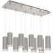 Cameo LED 8.25 inch Brushed Nickel Multi Pendant Ceiling Light