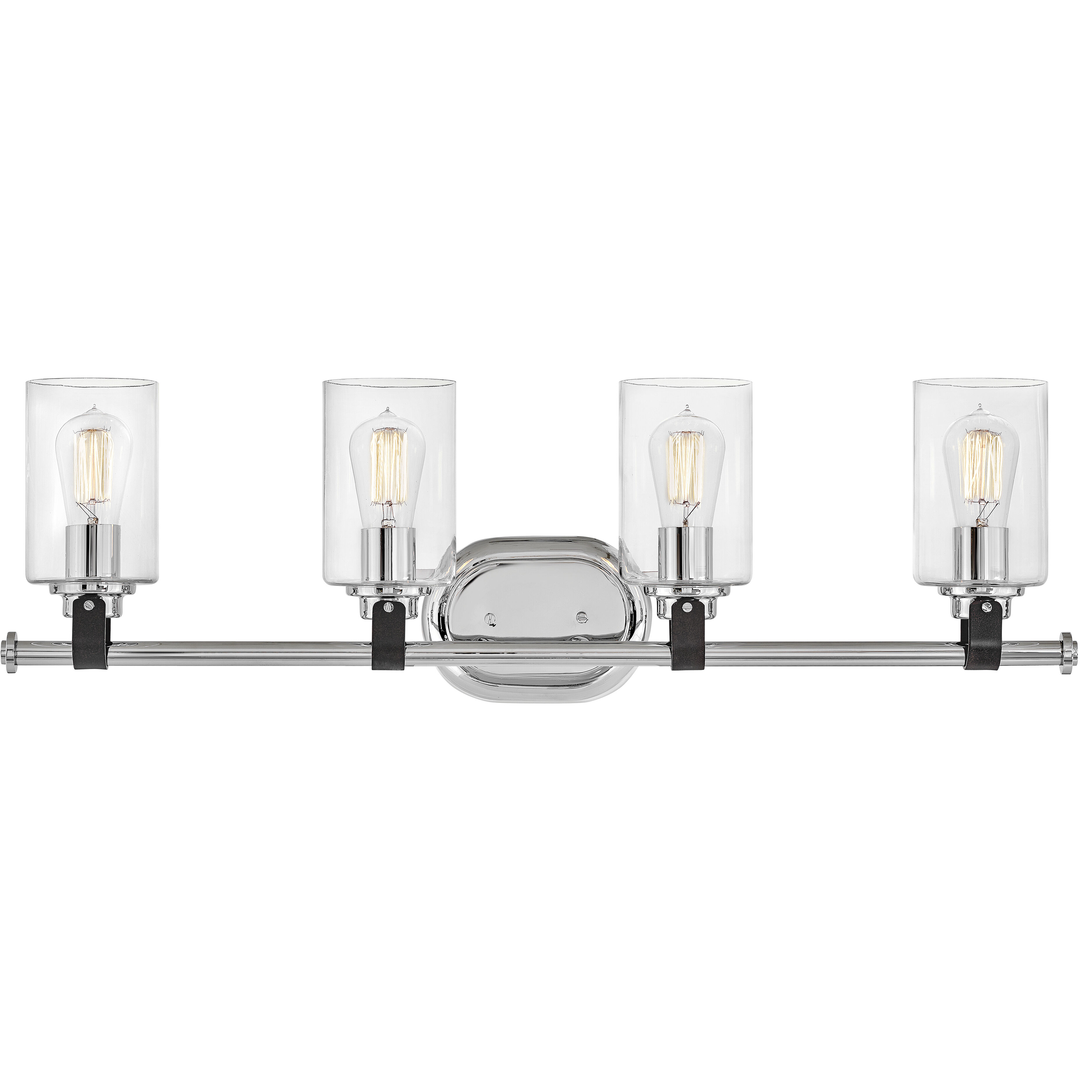 Halstead 4 Light 32 inch Chrome Vanity Light Wall Light