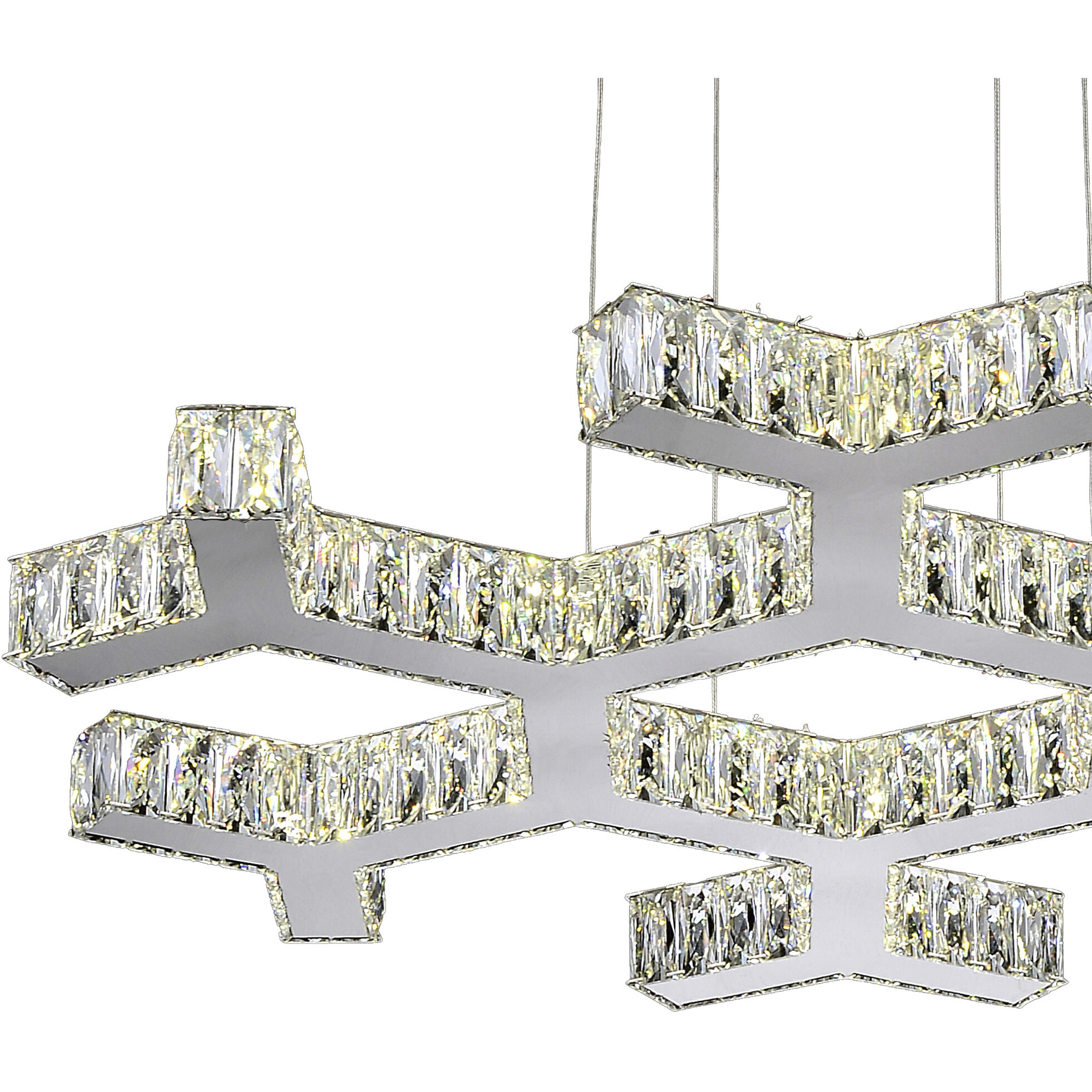 Arendelle LED 30 inch Chrome Chandelier Ceiling Light