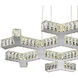 Arendelle LED 30 inch Chrome Chandelier Ceiling Light