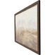 Field Fencing Brown and Beige Framed Art