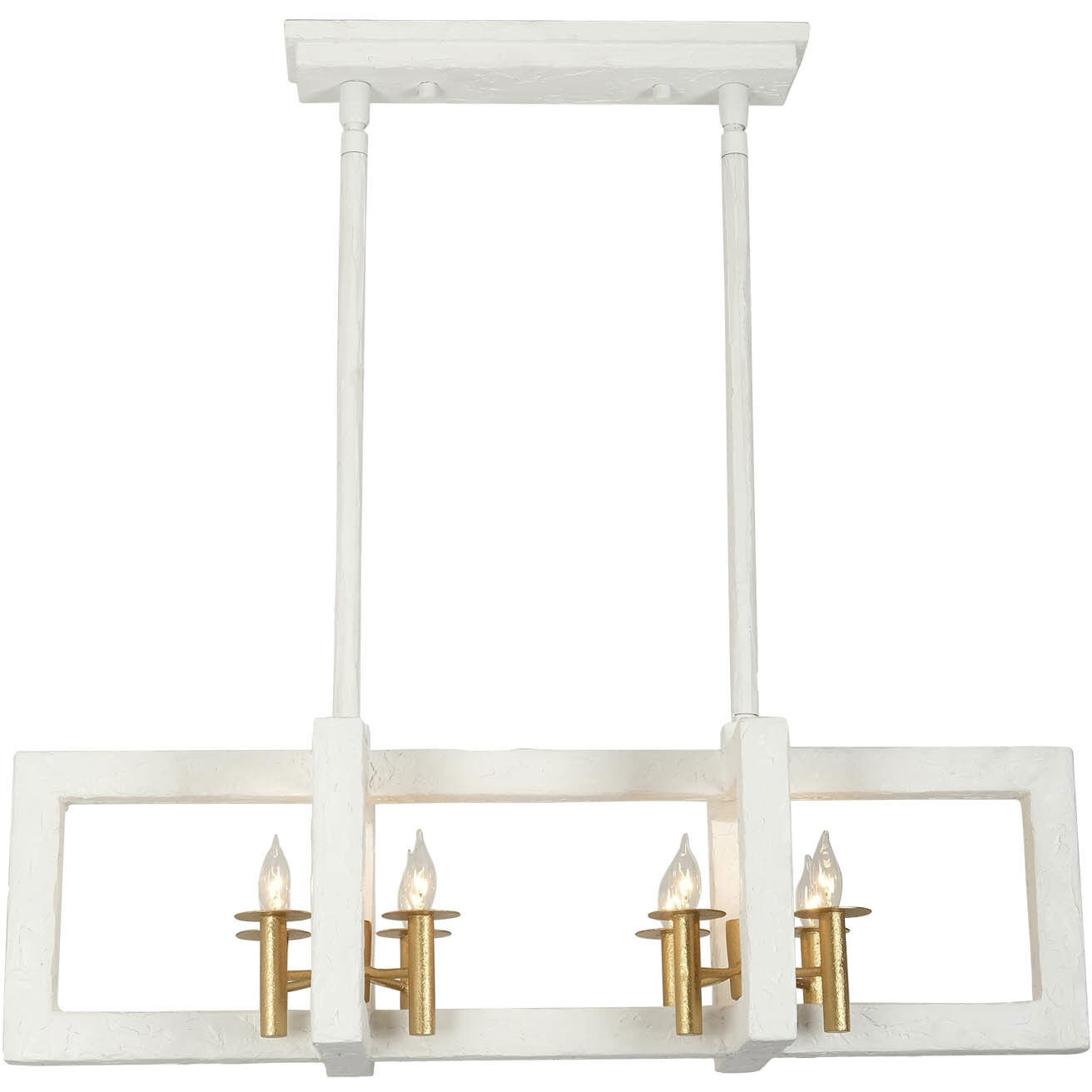 Duo Island Light Ceiling Light in Soft Gold And White