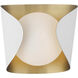 Flare 1 Light 8.5 inch Sand White Vanity Light Wall Light