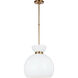 kate spade new york Londyn 1 Light 16 inch Burnished Brass with Milk White Glass Pendant Ceiling Light
