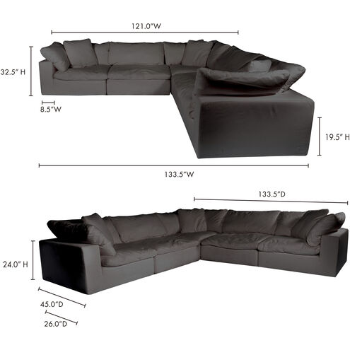Clay Grey Classic L Modular Sectional
