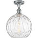 Edison Athens Water Glass 1 Light 10 inch Polished Chrome Semi-Flush Mount Ceiling Light