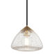 Maya 1 Light 9 inch Aged Brass Pendant Ceiling Light