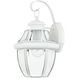 Monterey 1 Light 13 inch White Outdoor Wall Lantern