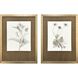 Neutral Botanical Brown and Beige and Metallic and Sepia Framed Art