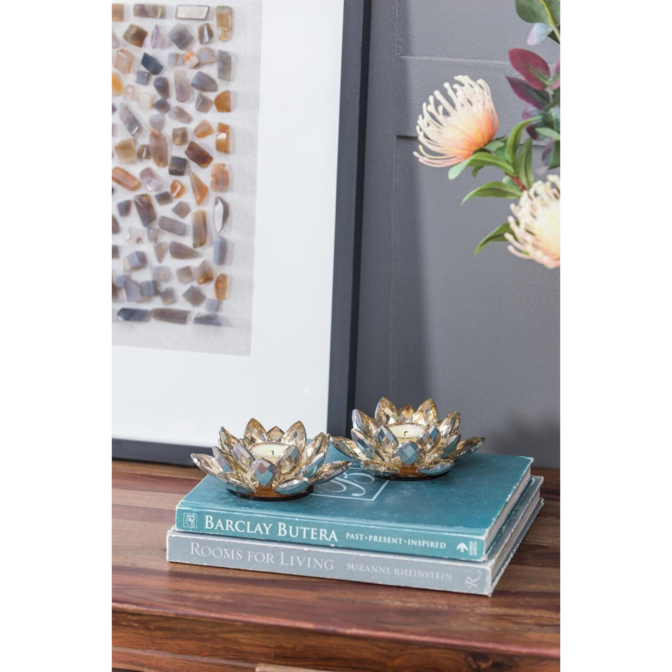 Lotus 5.9 X 2.2 inch Candleholder