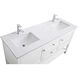 Heath 60 X 21.5 X 35 inch White Vanity Sink Set