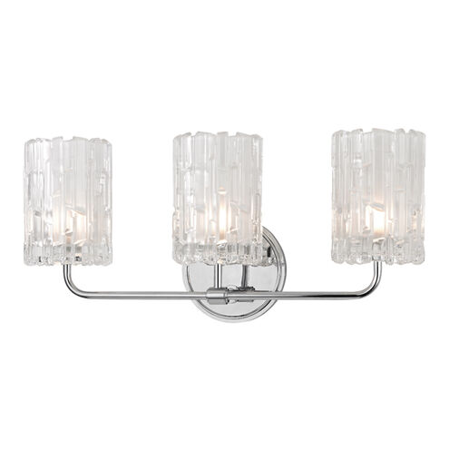 Dexter 3 Light 18.25 inch Polished Chrome Bath Bracket Wall Light