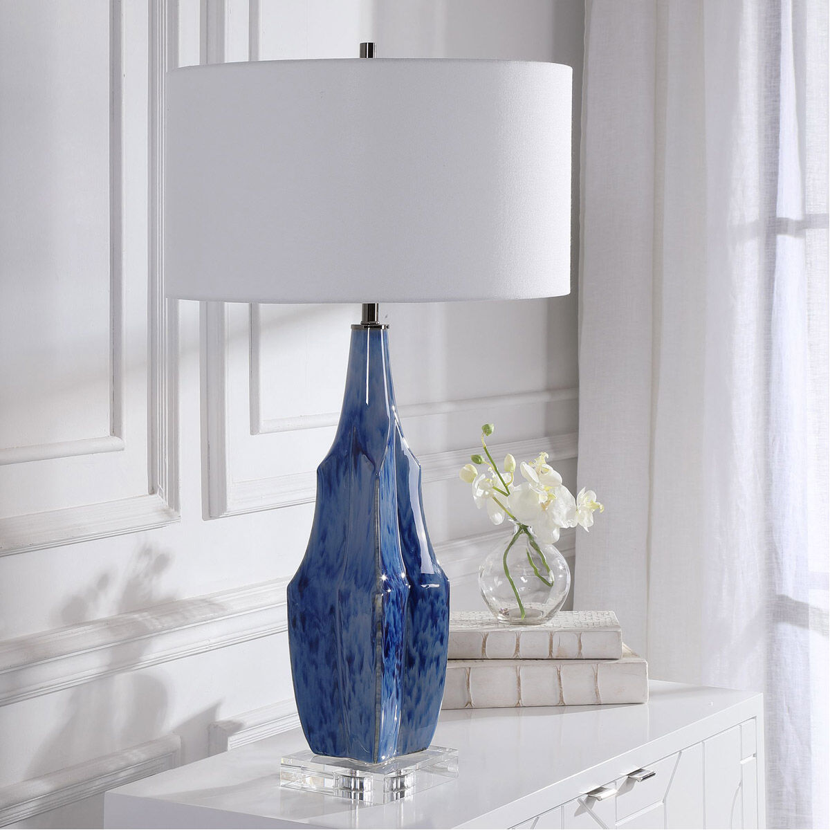 Indigo blue lamps store