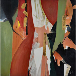 Sabik Texture and Gold Leaf Canvas Art