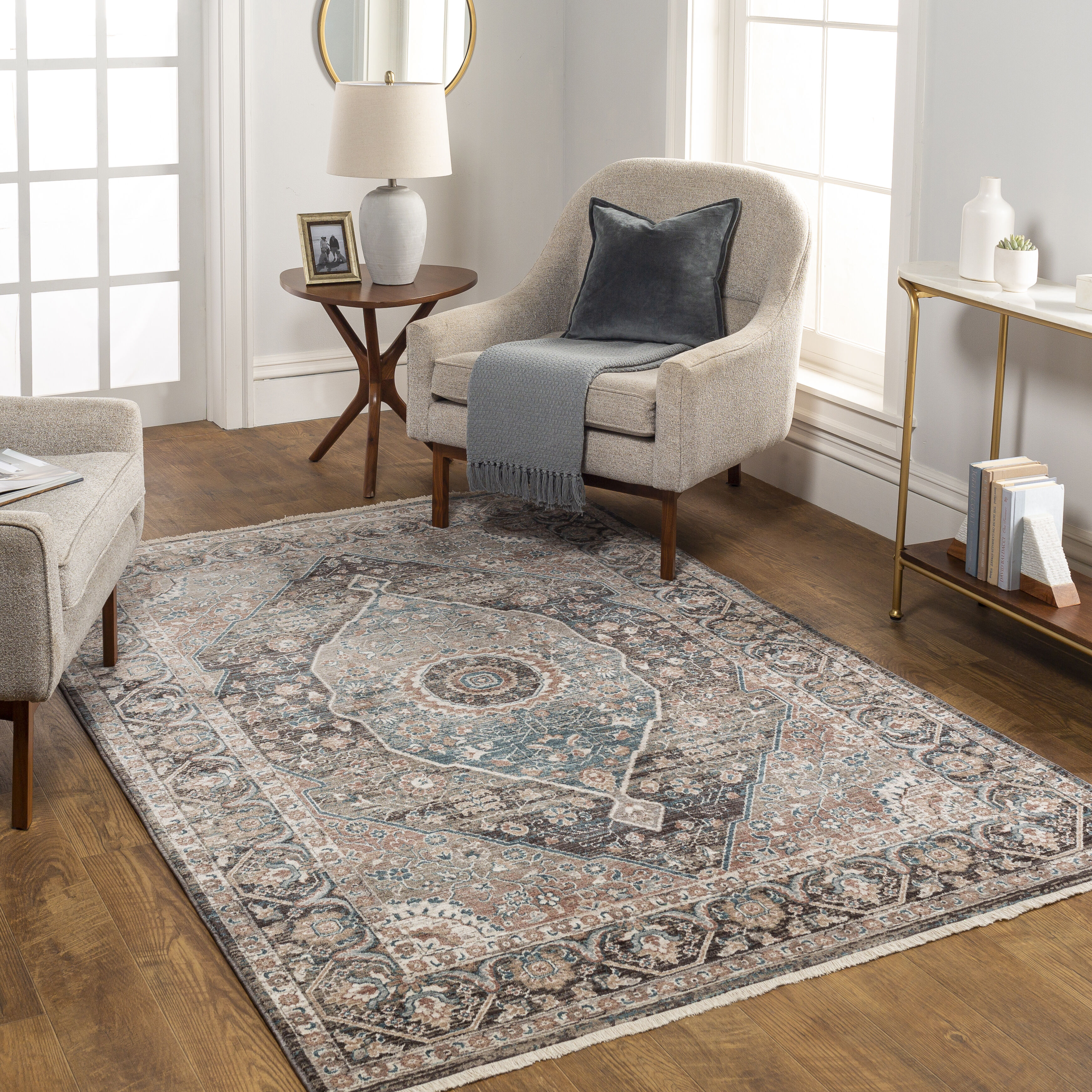 Carlisle 94 X 35 inch Taupe Rug, Runner