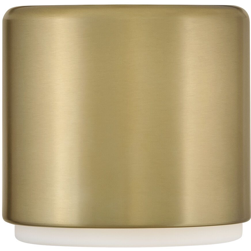 Cedric 1 Light 5.25 inch Lacquered Brass Flush Mount Ceiling Light
