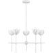 Bohemian LED 26 inch Bisque White Chandelier Ceiling Light