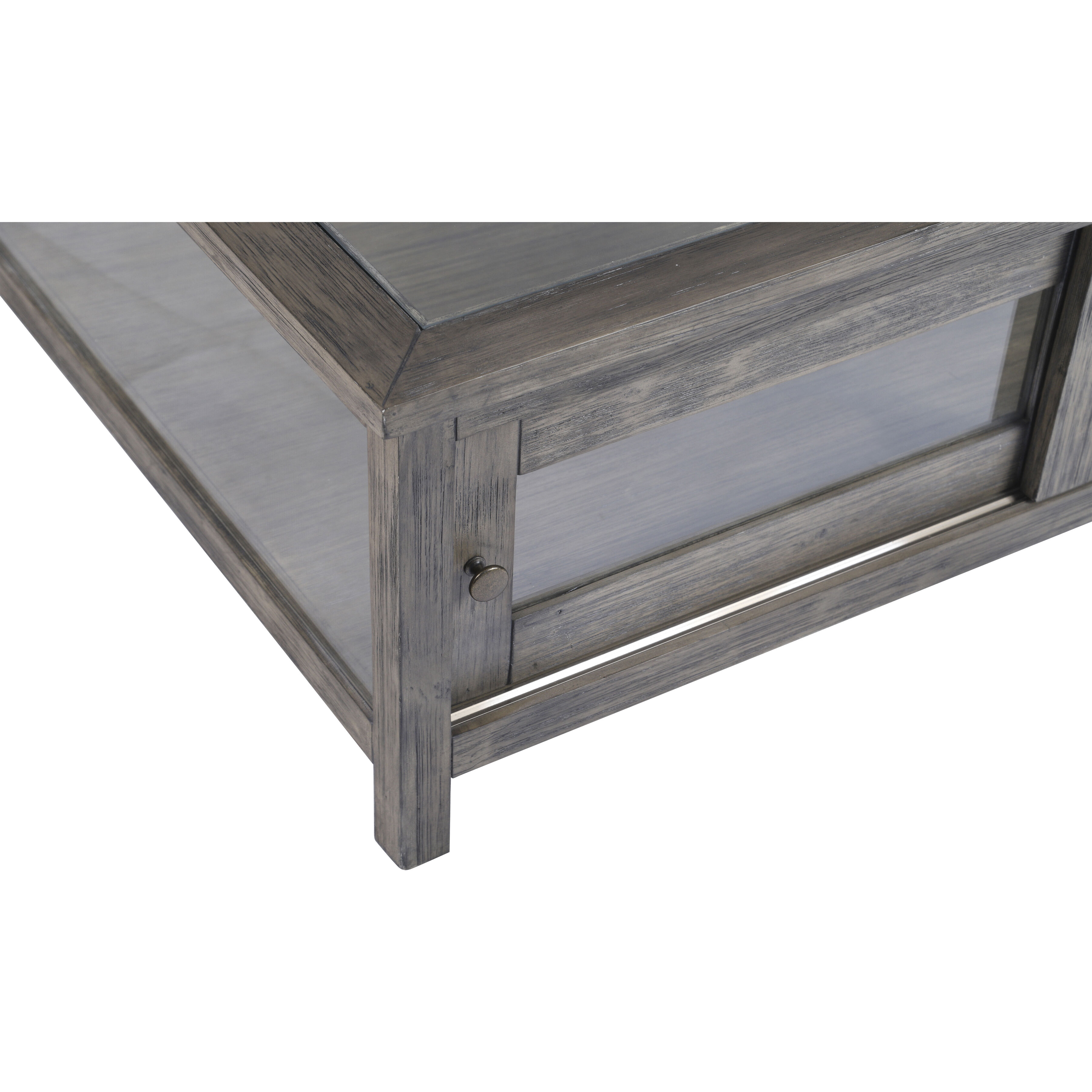 Ostendo 48 X 48 inch Graywash with Clear Coffee Table