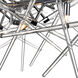 Icicle 9 Light 37 inch Chrome Island/Pool Table Light Ceiling Light